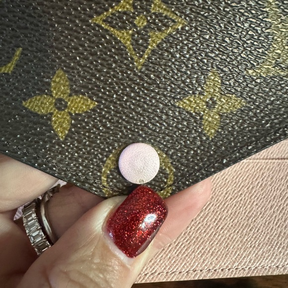 🏆SOLD🏆LOUIS VUITTON Josephine Monogram Rose Ballerine Wallet ❤️🦄 - Picture 7 of 11